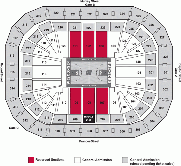 7 Images Kohl Center Seating Chart With Rows And Seat Numbers And View 