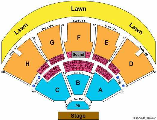 7 Photos Klipsch Music Center Seating Chart With Rows And Seat Numbers 