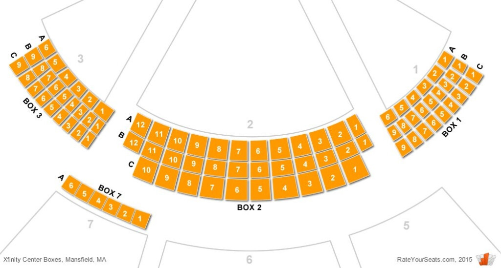 7 Pics Xfinity Center Mansfield Ma Seating Chart With Seat Numbers And 