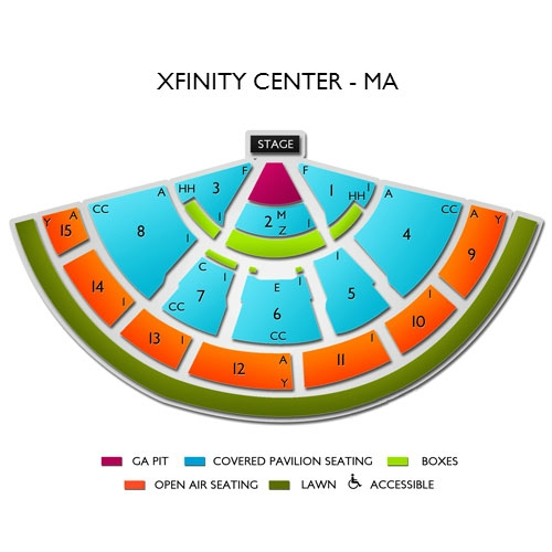 Comcast Xfinity Center Seating Chart Center Seating Chart