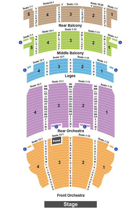 Akron Civic Theatre Seating Chart Maps Akron