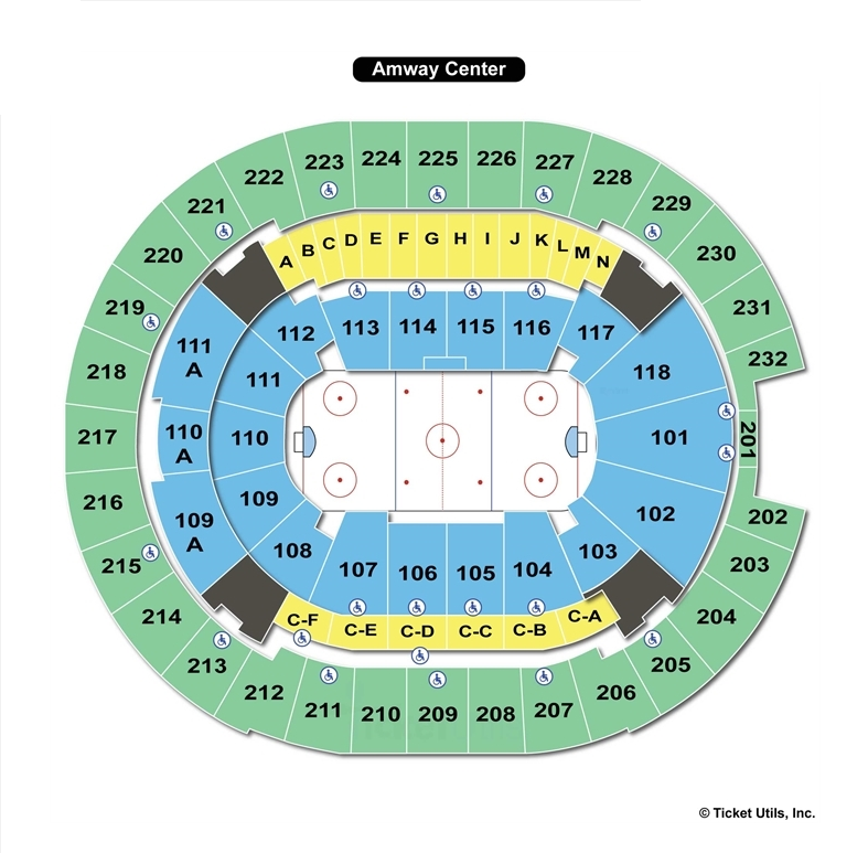 Amway Center Orlando FL Seating Chart View