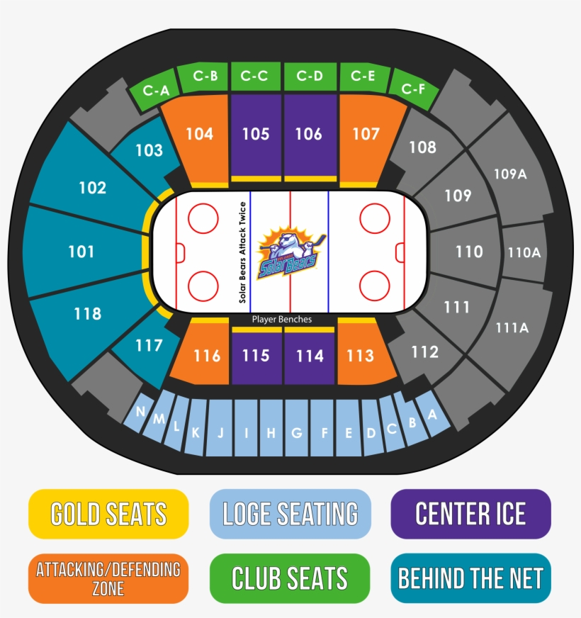 Amway Center Seating Chart Orlando Solar Bears Hockey Amway Center