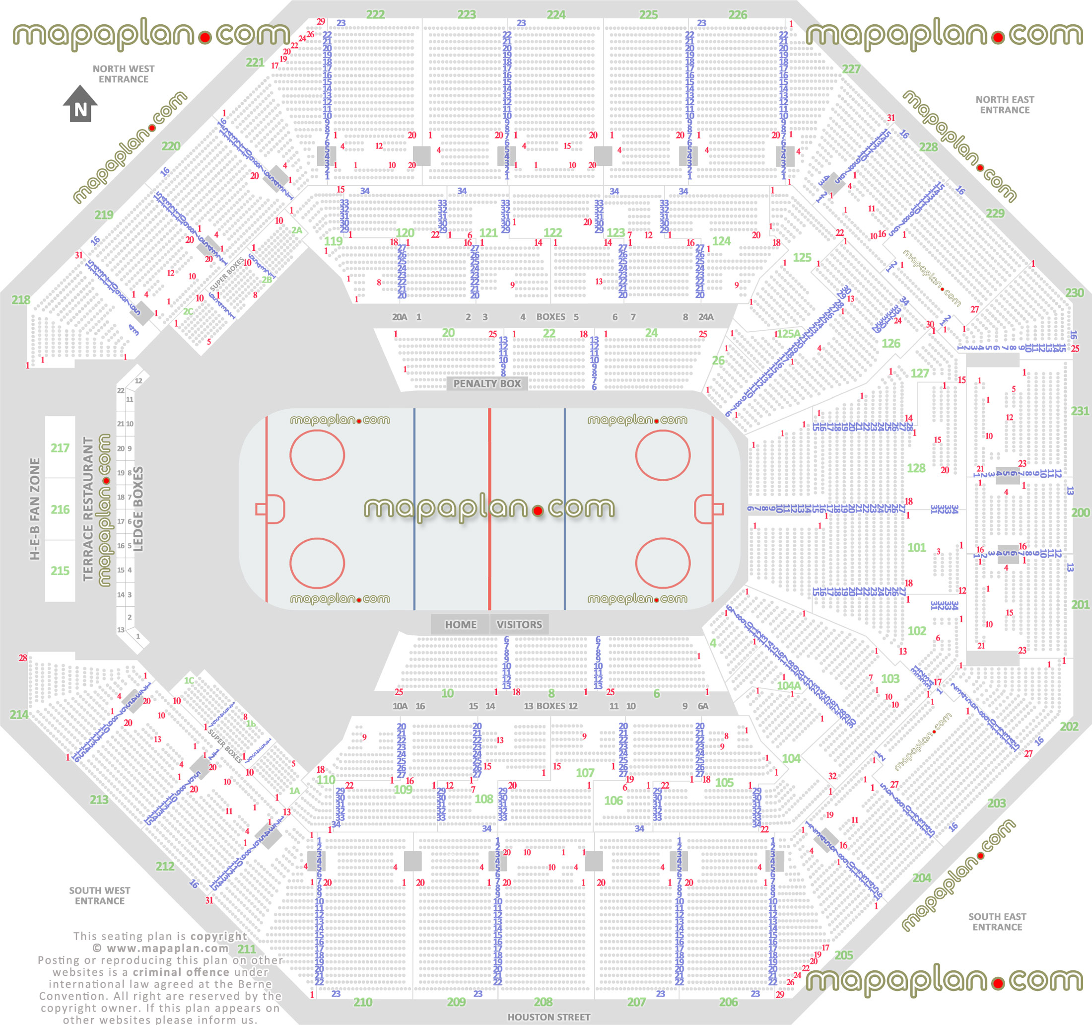 AT T Center Seat Row Numbers Detailed Seating Chart San Antonio 