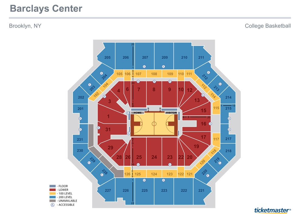 Barclays Center Concert Seating Chart With Seat Numbers Chart Walls
