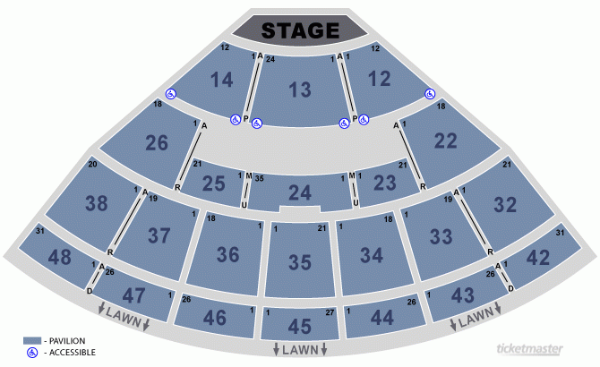 Blossom Music Center Cuyahoga Falls OH Seating Chart View