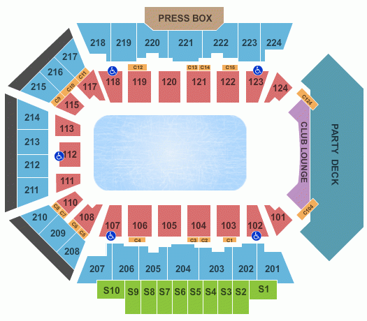 Bmo Harris Center Rockford Seating Chart - Center Seating Chart