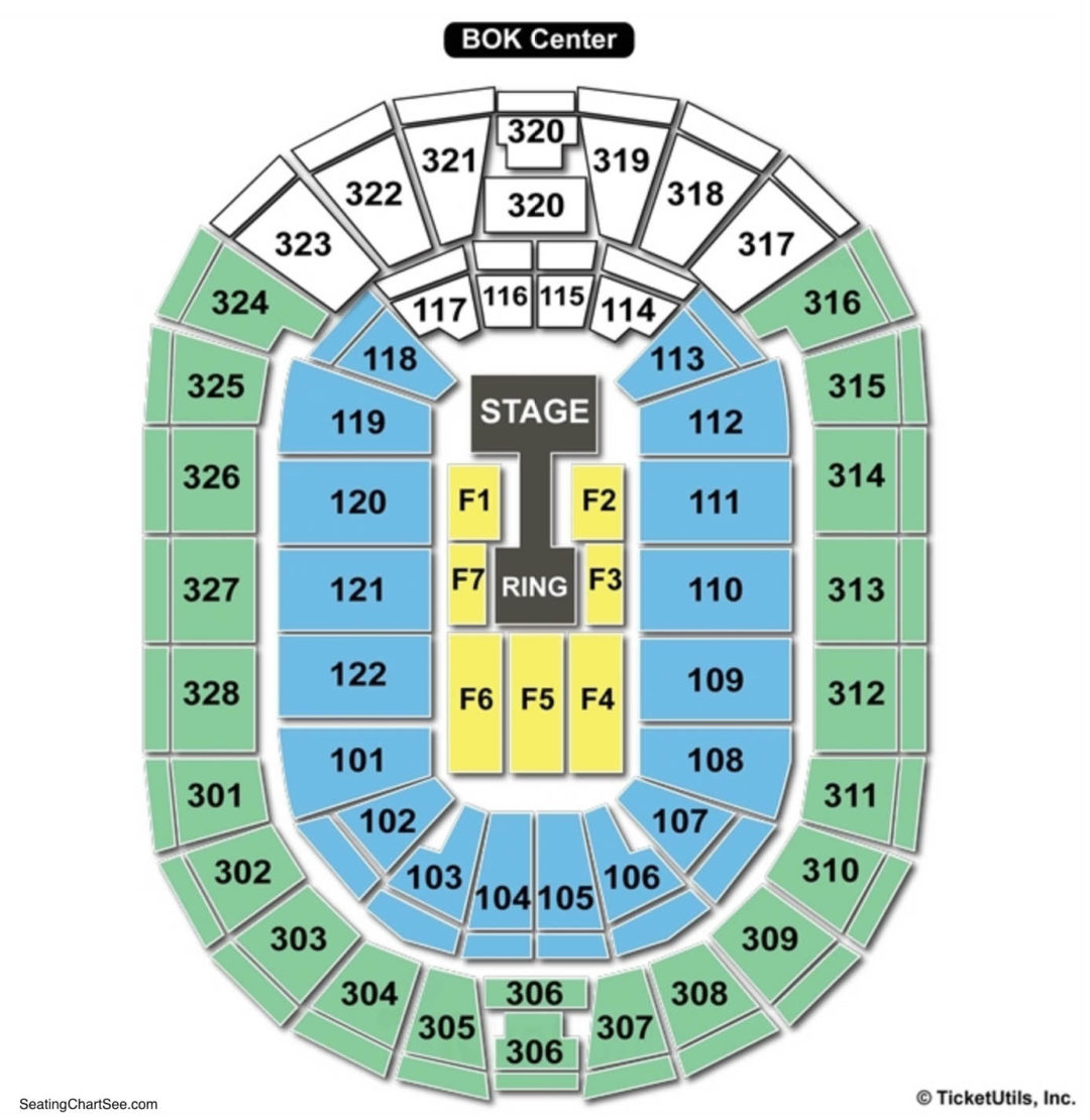 BOK Center Seating Chart Seating Charts Tickets