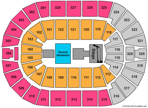 BOK Center Tickets In Tulsa Oklahoma BOK Center Seating Charts Events 