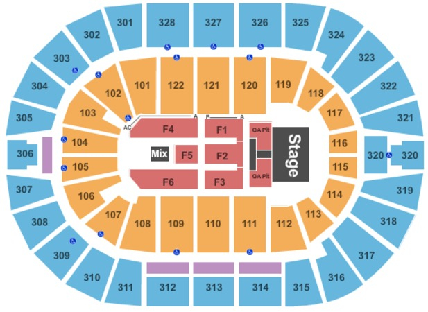 BOK Center Tickets In Tulsa Oklahoma BOK Center Seating Charts Events 