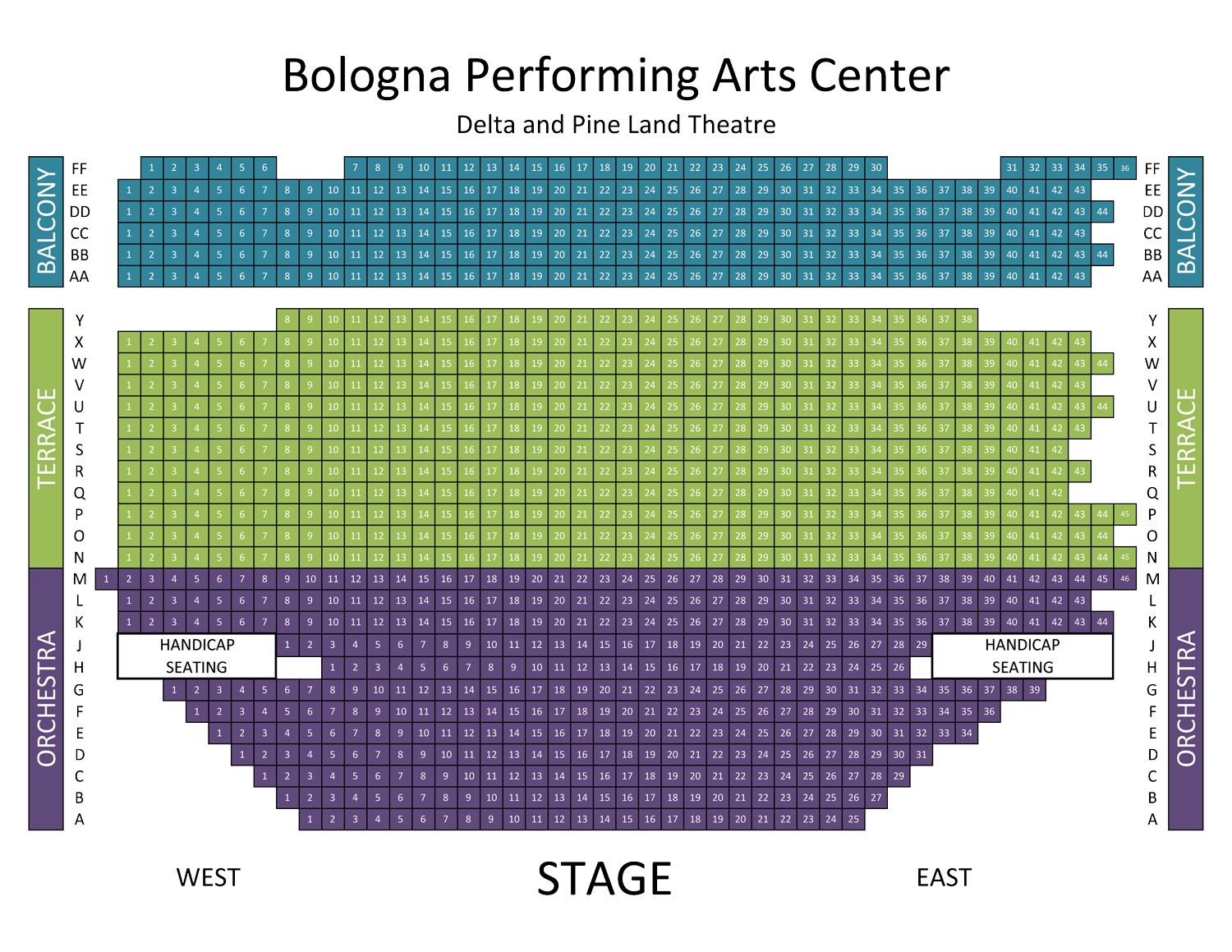 Bologna Performing Arts Center Seating Chart Bologna Pac