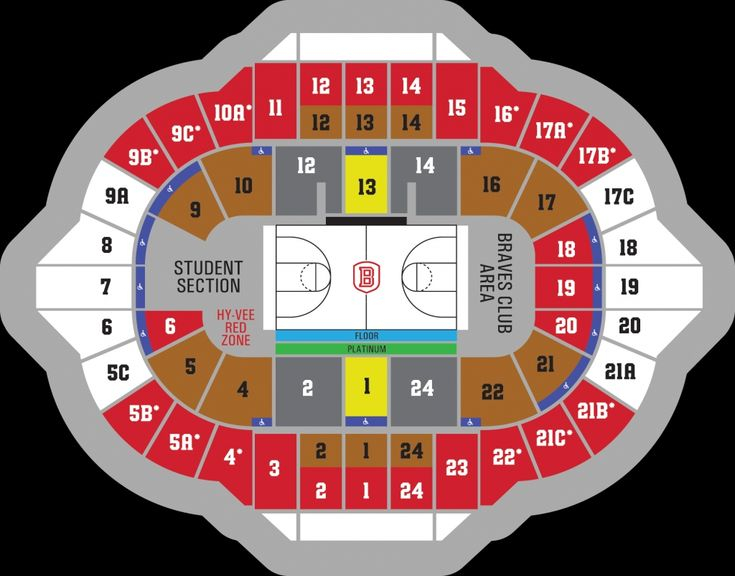 Bradley Center Seating Chart Row Numbers