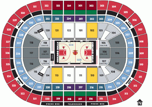 Breakdown Of The United Center Seating Chart Chicago Blackhawks Bulls