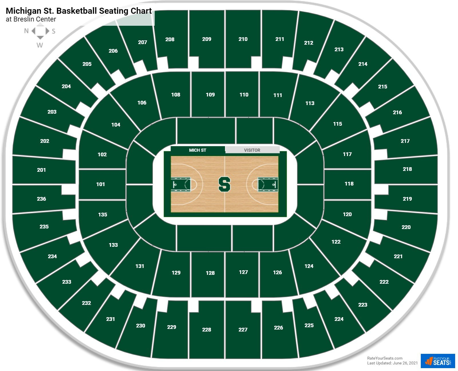 Breslin Center Seating Chart RateYourSeats