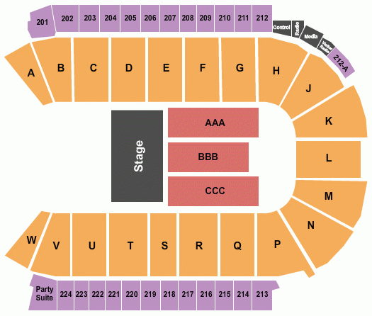 Budweiser Events Center Seating Chart Maps Loveland