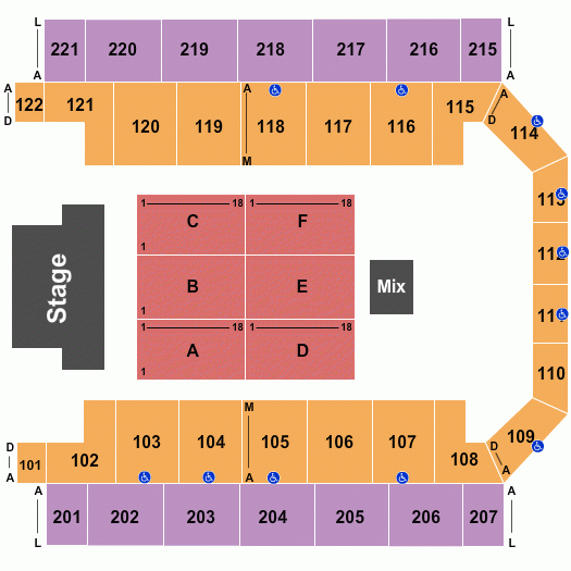 Carlson Sports Arena Seating Chart Maps Fairbanks