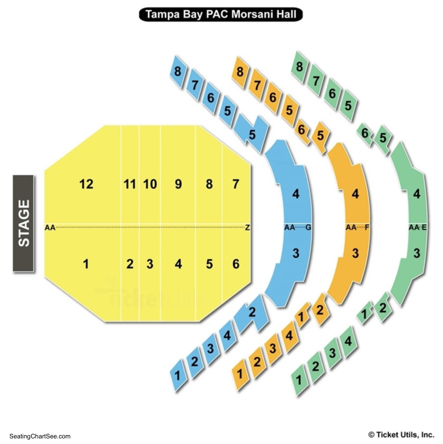 Straz Center Morsani Seating Chart Center Seating Chart