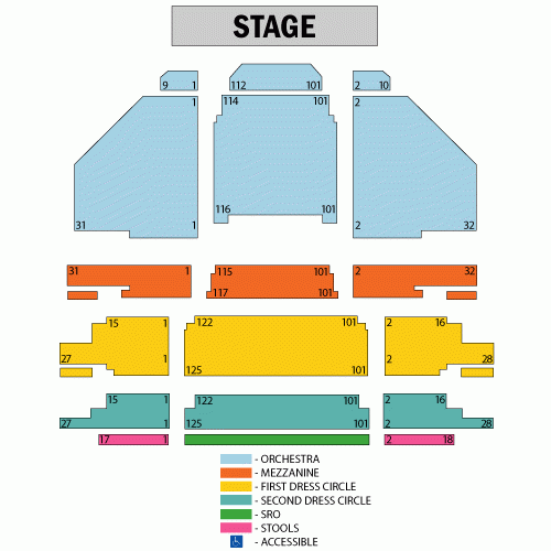 Carpenter Center Seating Chart Long Beach Center Seating Chart