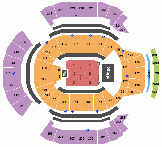 Chase Center Seating Chart Maps San Francisco