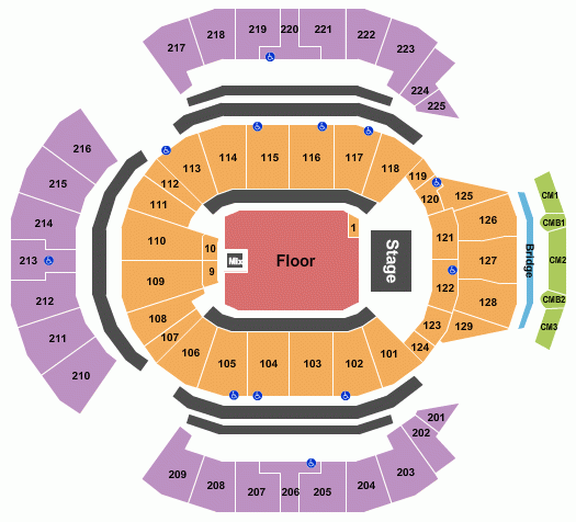 Chase Center Seating Chart Maps San Francisco