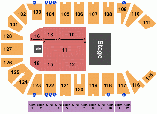 Comerica Center Seating Chart Maps Dallas