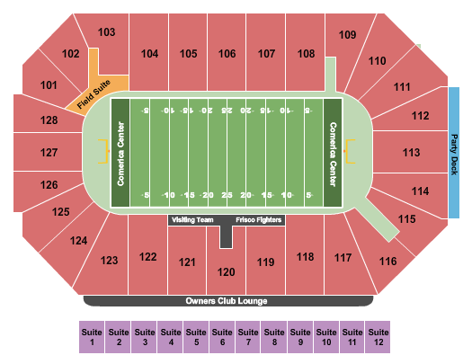 Comerica Center Seating Chart Maps Dallas