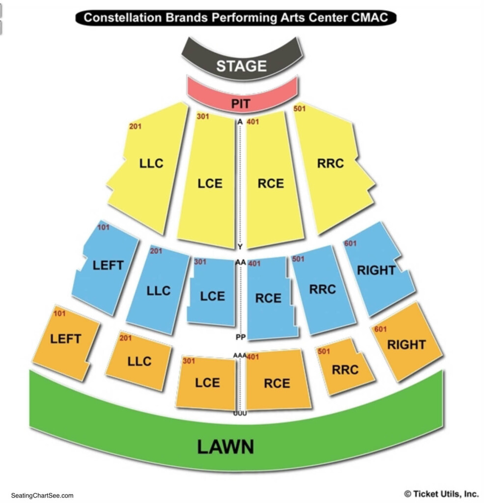 Constellation Brands Marvin Sands Performing Arts Center CMAC Seating 