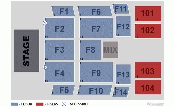 Cox Business Center Ballroom Tulsa Tickets Schedule Seating Chart 