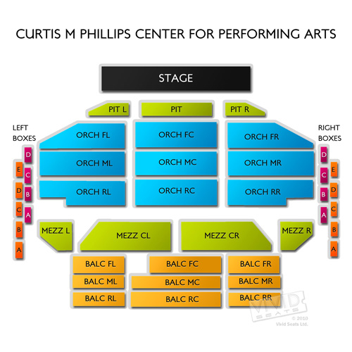 Curtis M Phillips Center For Performing Arts Seating Chart Vivid Seats