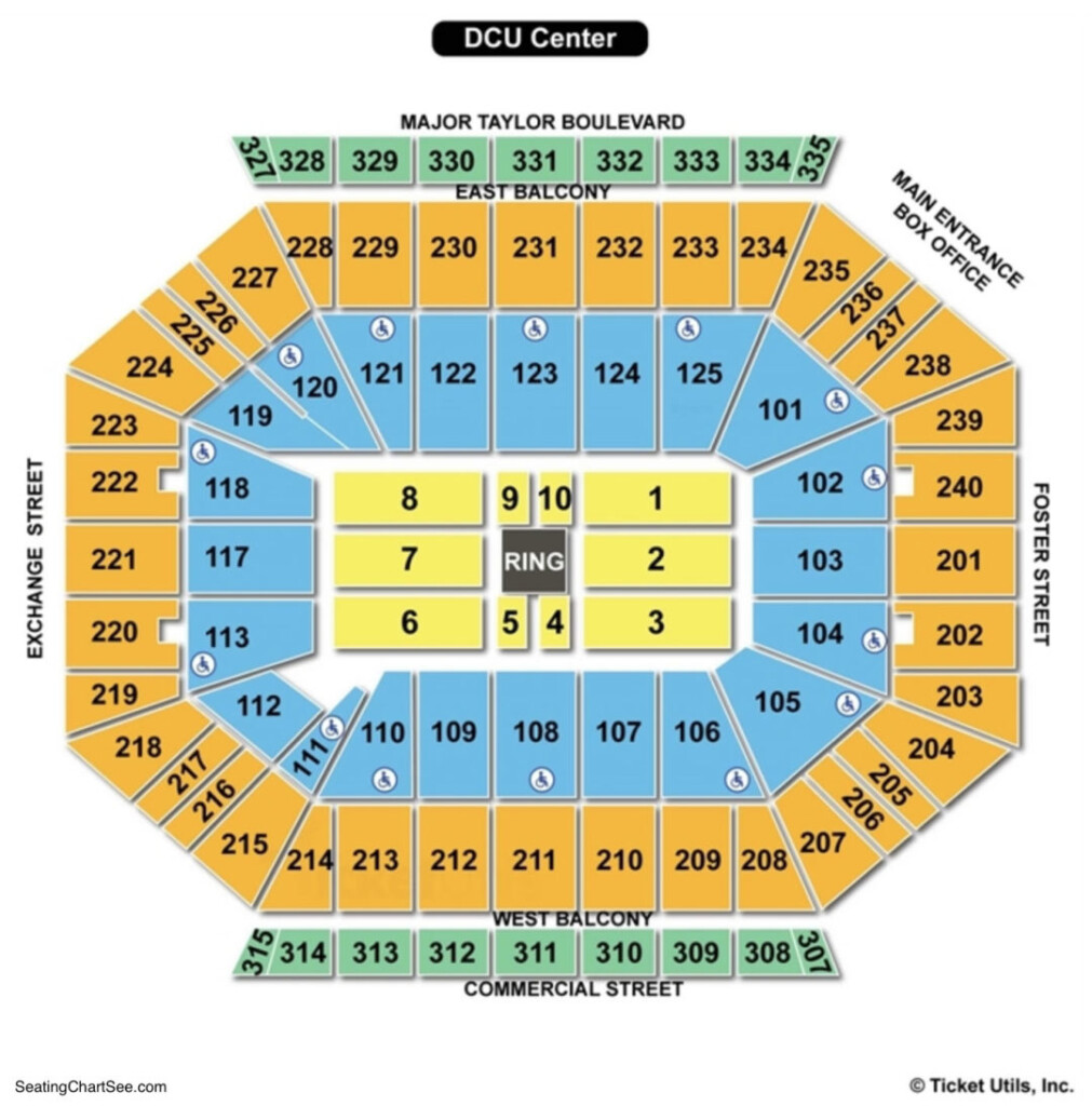 DCU Center Seating Chart Seating Charts Tickets