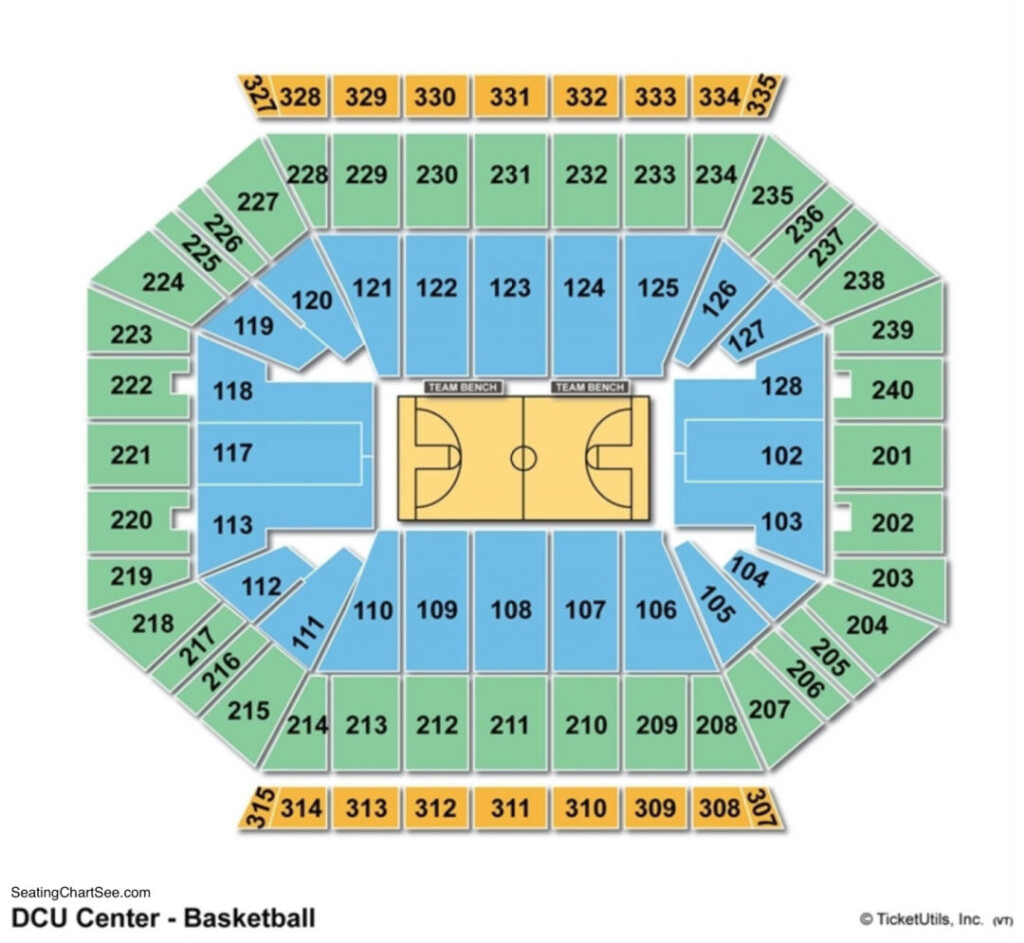 DCU Center Seating Chart Seating Charts Tickets