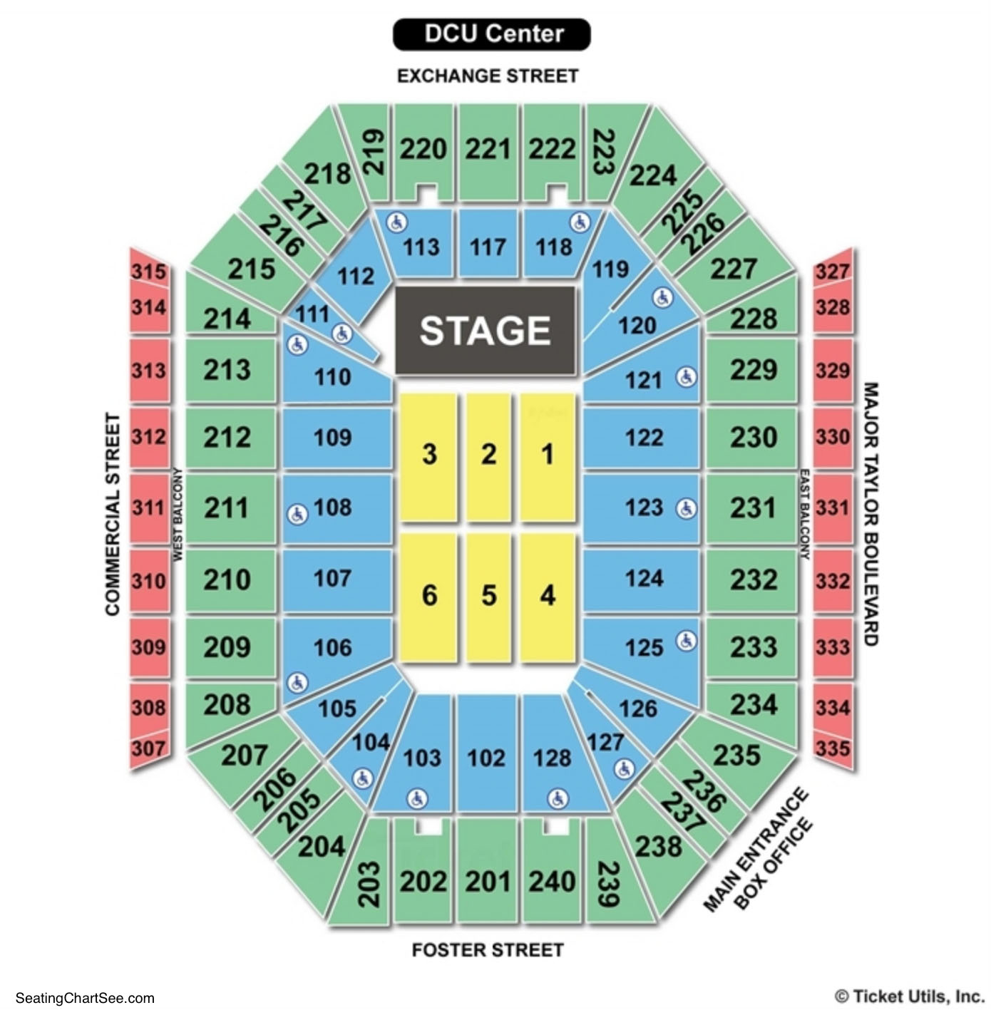 DCU Center Seating Charts Views Games Answers Cheats