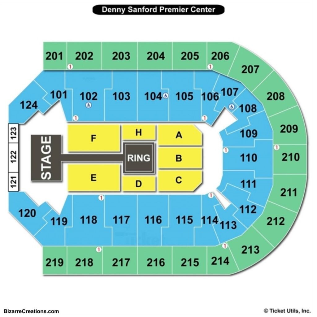 Denny Sanford Premier Center Seating Chart Capit n