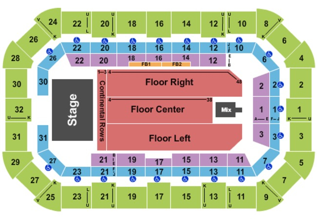 Dow Event Center Tickets In Saginaw Michigan Seating Charts Events 