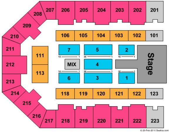 Eastern Kentucky Expo Center Tickets In Pikeville Kentucky Seating 