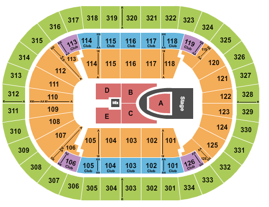 Enterprise Center Seating Chart Maps St Louis