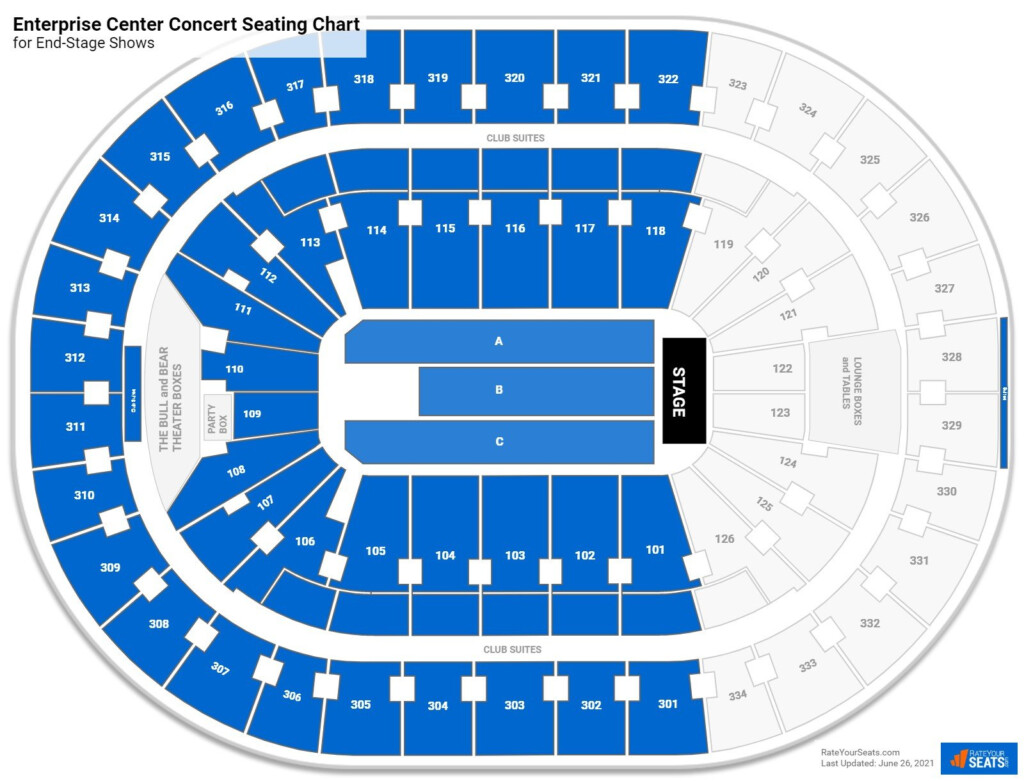 Enterprise Center Seating Charts For Concerts RateYourSeats