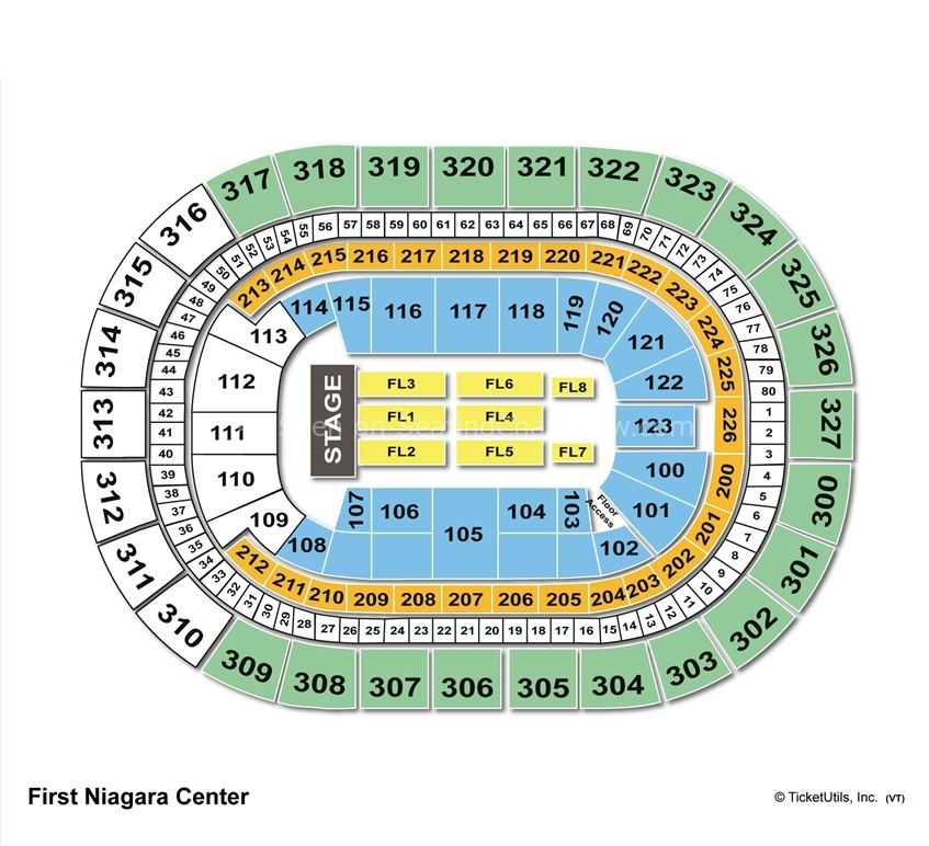 First Niagara Center Buffalo NY Seating Chart View