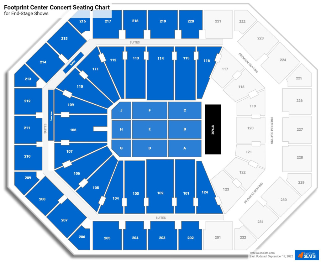 Footprint Center Seating Charts RateYourSeats