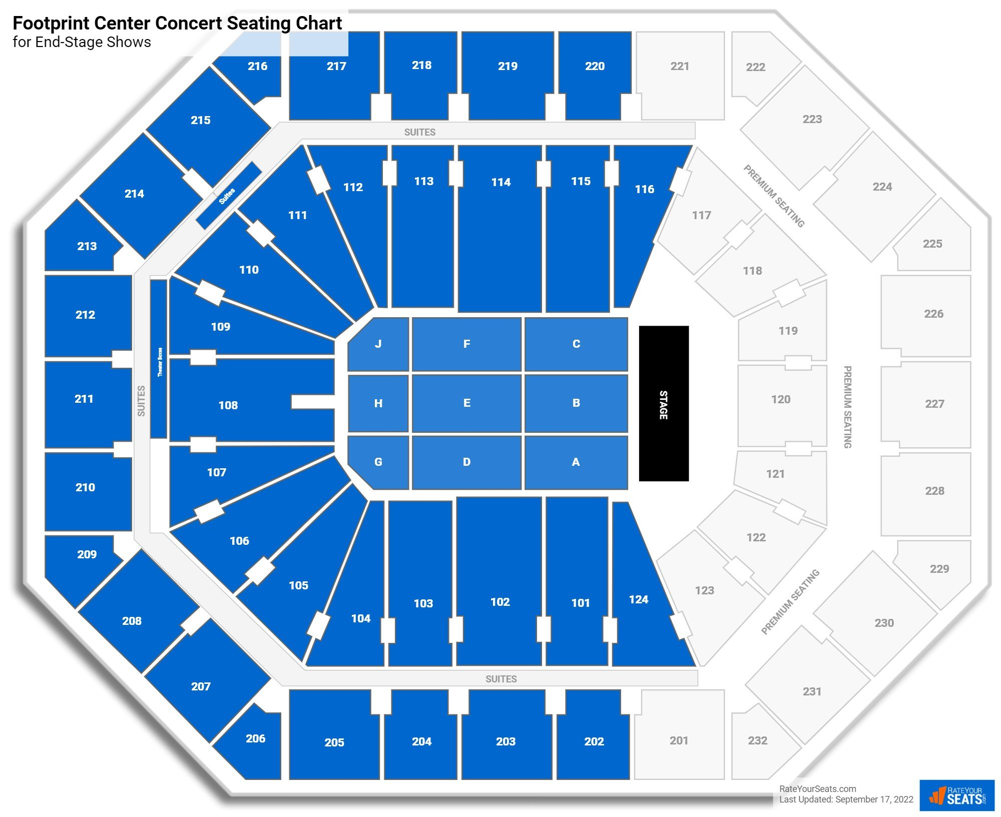 Footprint Center Seating Charts RateYourSeats