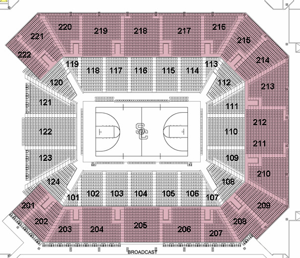 Galen Center Seating Diagram