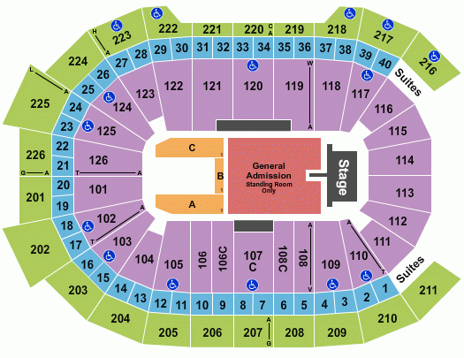 Giant Center Seating Chart Hershey