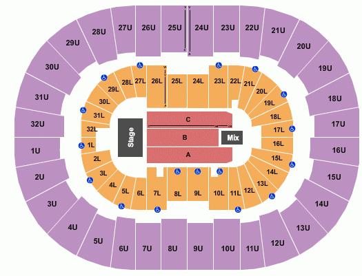 Giant Center Seating Chart Trans Siberian Orchestra Two Birds Home