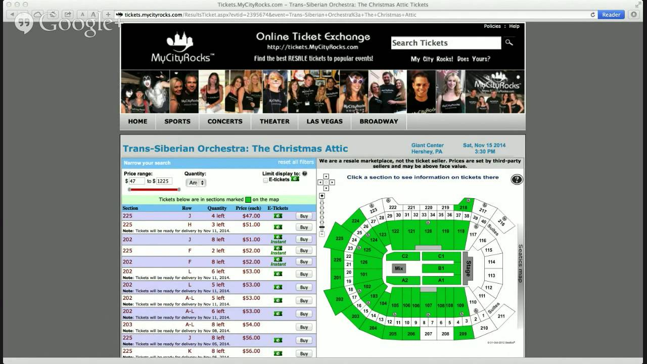 Giant Center Seating Chart Trans Siberian Orchestra Two Birds Home