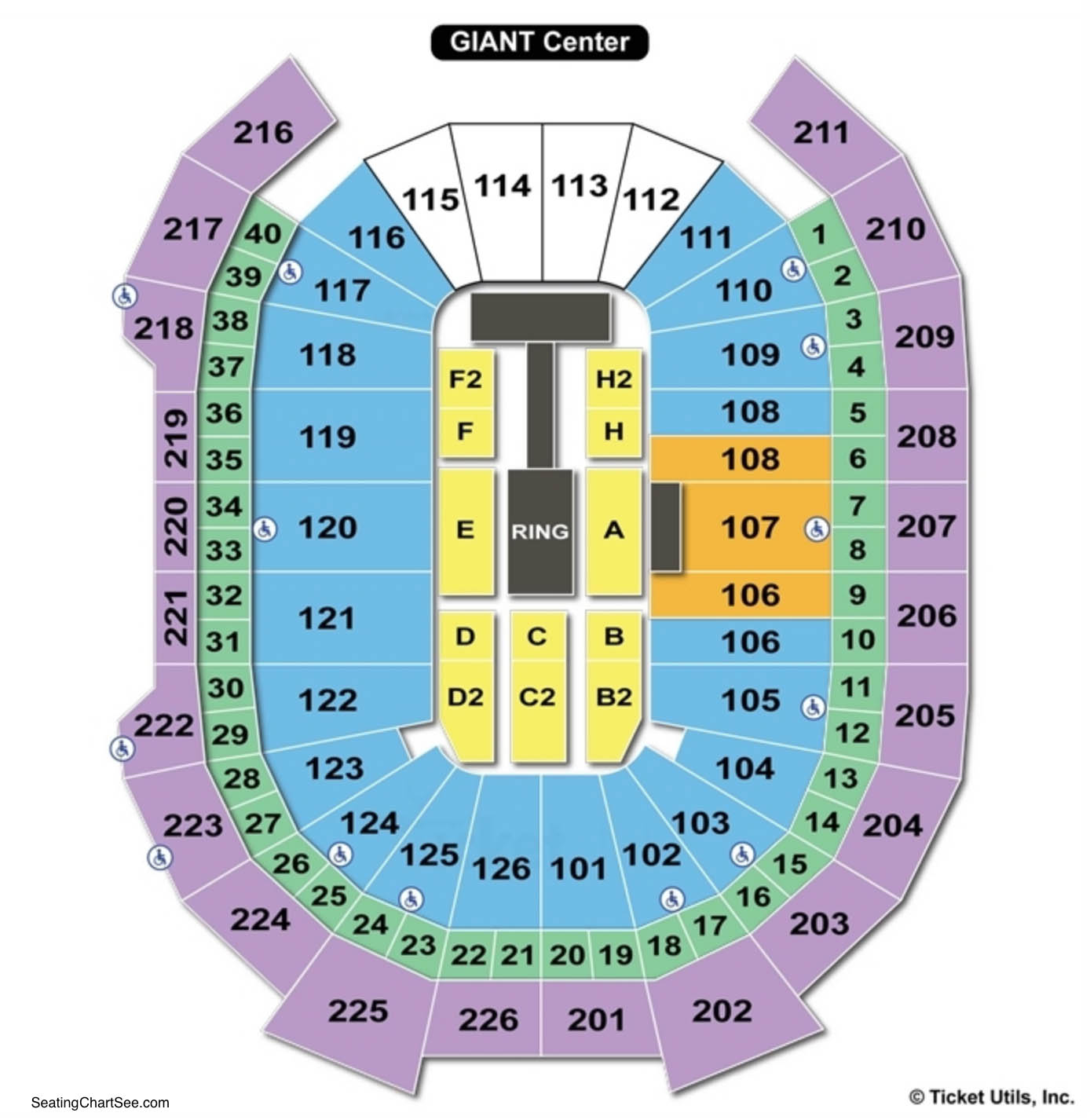 Giant Center Seating Charts Views Games Answers Cheats