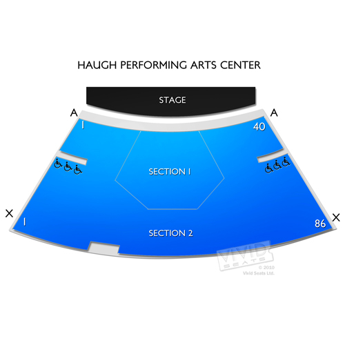 Haugh Performing Arts Center Seating Chart Vivid Seats