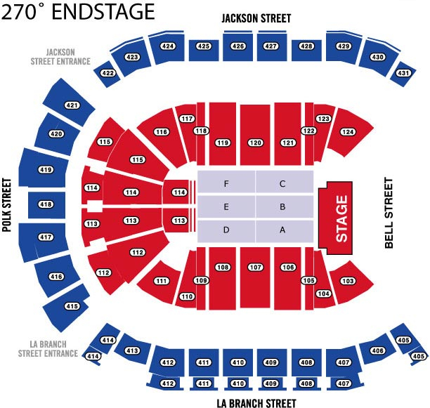 Houston Toyota Center Seating Maps