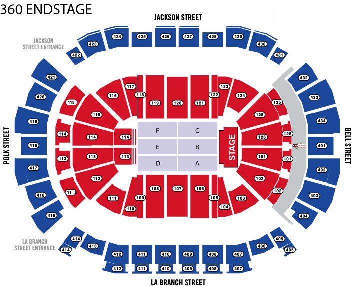 Houston Toyota Center Tickets Seating Maps