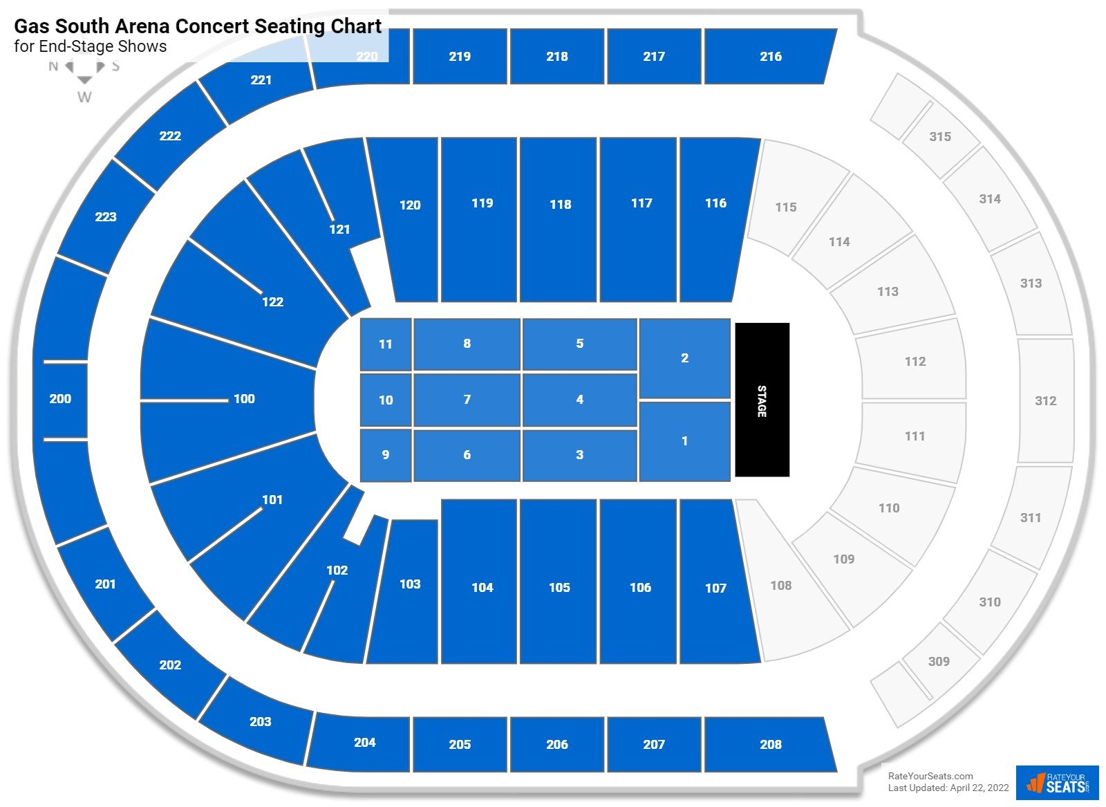 Infinite Energy Arena Seating Chart RateYourSeats