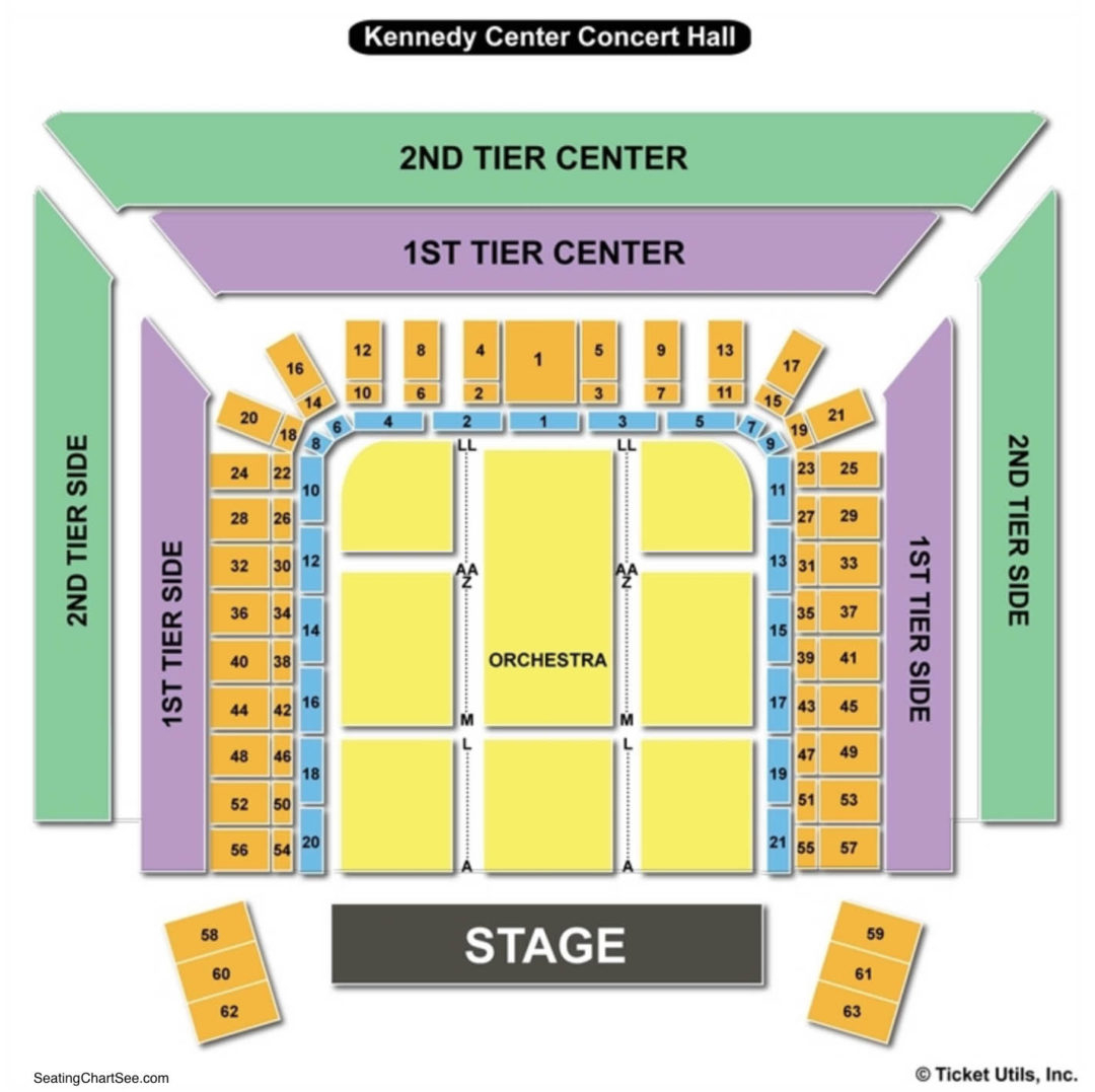 Kennedy Center Concert Hall Seating Chart View Center Seating Chart